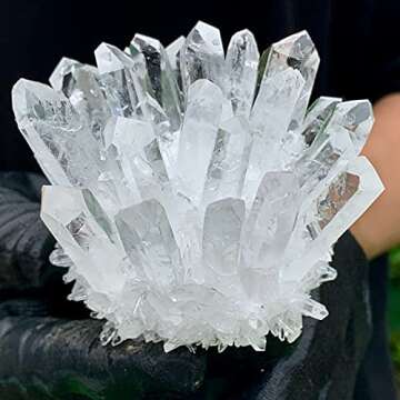Natural Raw Quartz White Clear Crystal Cluster Healing Stones Crystal Point Specimen Home Decoration Raw Crystals