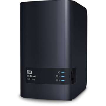 Western Digital 12TB My Cloud EX2 Ultra Network Attached Storage - Easy Setup and Remote Access