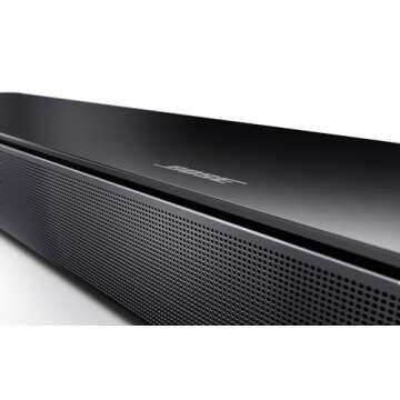 Bose Smart Soundbar 300, Bluetooth Wireless Sound Bar for TV with Built-in Microphone and Alexa Voice Control, Black