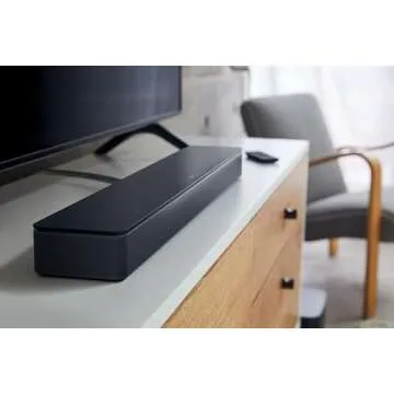 Bose Smart Soundbar 300, Bluetooth Wireless Sound Bar for TV with Built-in Microphone and Alexa Voice Control, Black