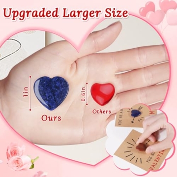 Heart-Shaped Gem Stone Gift Set for Valentine's Day Kids