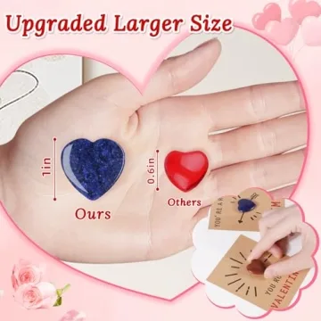 Heart-Shaped Gem Stone Gift Set for Valentine's Day Kids