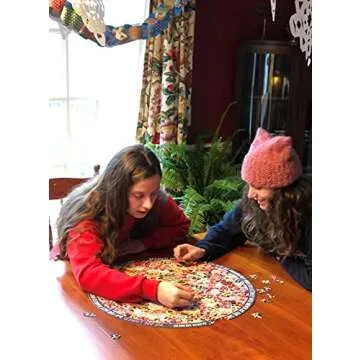 eeBoo: Piece and Love Women March! 500 Piece Round Circle Jigsaw Puzzle, Puzzle for Adults and Families, Glossy, Sturdy Pieces and Minimal Puzzle Dust