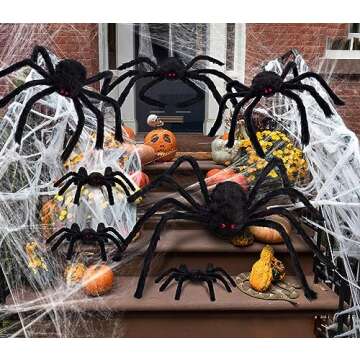 Giant Spiders Halloween Decorations for Spooky Fun