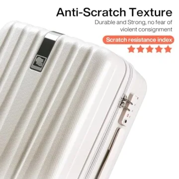 Hanke 2-Piece Hard Shell Luggage Set for Travelers