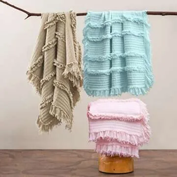 Ultra Soft Quilted Boho Beige Blankets for Cozy Décor