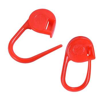 Outus 104 Pieces Locking Stitch Markers Knitting Stitch Counter Multi-Colored Crochet Stitch Needle ...
