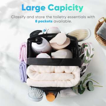 Portable Mesh Shower Caddy for Dorm & Gym