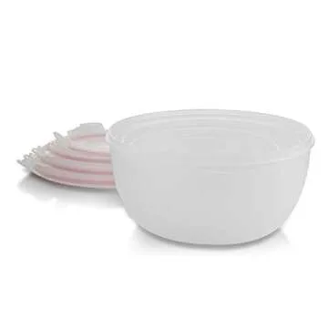 Komax Biokips Mixing Bowls with Lids Set – Multi-Use, Stackable Airtight Food Storage Containers ?...