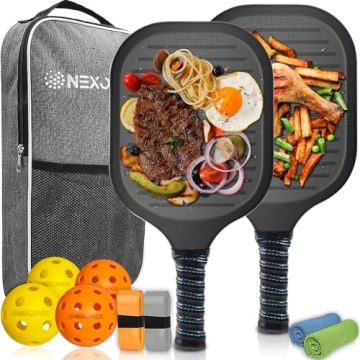Nexopick Pickleball Paddles Set: Fun and Durable 2-Pack with Gear bag