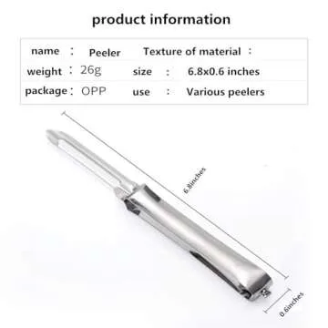 Aniso Kitchen vegetable peeler Stainless steel rotary peeler for vegetable and carrot fruit，with ergonomic safety and control handle-Dishwasher Safety