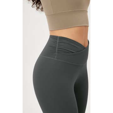 ODODOS Women's Cross Waist Yoga Leggings 7/8