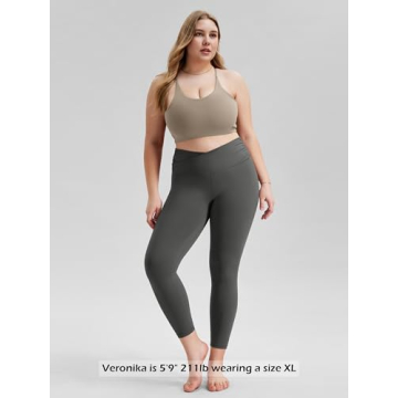 ODODOS Women's Cross Waist Yoga Leggings 7/8