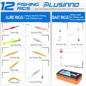PLUSINNO Fishing Tackle Kit 353 Accessories for Anglers