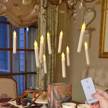 Enchanting LED Taper Candles with Remote - Set of 12