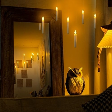 Enchanting LED Taper Candles with Remote - Set of 12