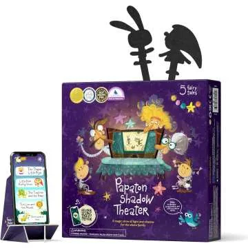 PAPATON Shadow Puppet Theater with 32 Puppets