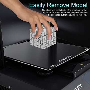 Mefine Creality Ender 3 Glass Bed Upgraded 3D Printer Tempered Glass Plate Build Surface for Ender 3/Ender 3 Pro/Ender 3 V2/Ender 5/Ender 5 Pro/Ender 3 S1, 235x235x4mm