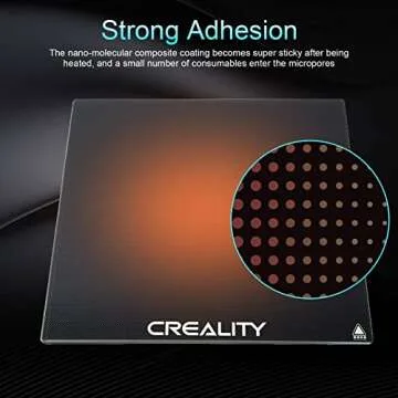 Mefine Creality Ender 3 Glass Bed Upgraded 3D Printer Tempered Glass Plate Build Surface for Ender 3/Ender 3 Pro/Ender 3 V2/Ender 5/Ender 5 Pro/Ender 3 S1, 235x235x4mm