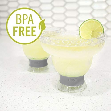 HOST FREEZE Margarita Cocktail Glasses Set of 4