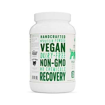 Black Magic Plant-Source 100% Vegan Protein - Keto, Low Sugar, Dairy Free Protein - Pre/Post Workout - Vanilla Ice Cream - 20g Protein - 2 LB