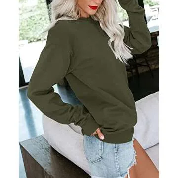 Bingerlily Casual Long Sleeve Sweatshirt for Women