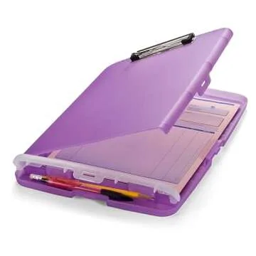 Officemate Slim Clipboard Storage Box, Purple (83305) (1 Clipboard)