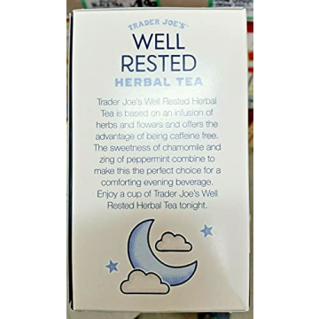 Trader Joe's Well Rested Herbal Tea - 20 Bags for Sleep
