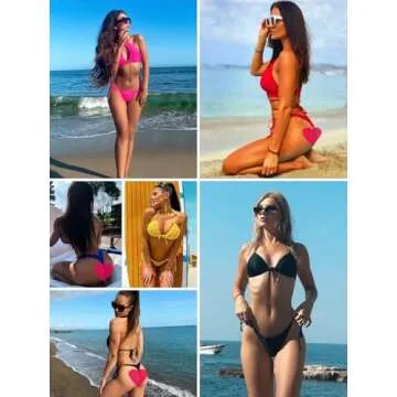 Shop RELLECIGA Women's Tie-Side Thong Bikini Bottom