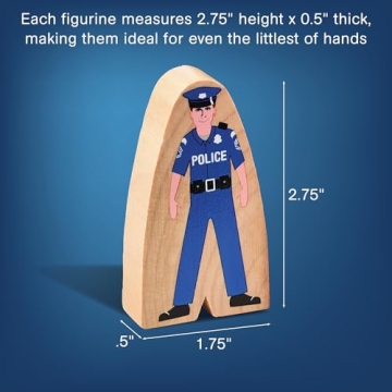 Diverse Wooden Figurine Set for Kids 3+, 25-Piece Inclusive Toy