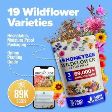 HOME GROWN Wildflower Seeds | 19 Varieties, 89,000+ Seeds