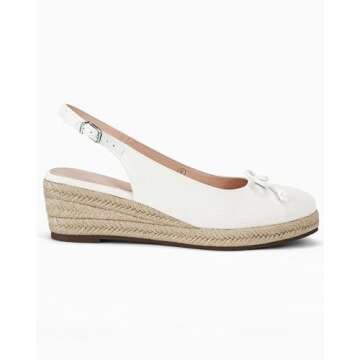 Coutgo Women's Closed Toe Espadrilles Wedges - Comfortable Summer Sandals