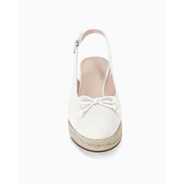 Coutgo Women's Closed Toe Espadrilles Wedges - Comfortable Summer Sandals