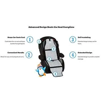 Cool Carats Car Seat Cooler | Car Seat Cooling Pad for Babies, Toddlers, and Kids | Comfortable and Durable Cooling Car Seat Pad for Hot Summer Days | Popsicle