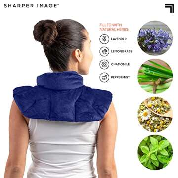 Sharper Image Heated Neck & Shoulder Wrap for Relaxation