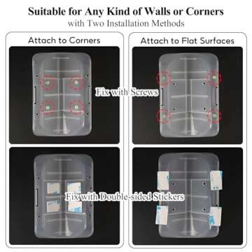 Kingtree Cat Corner Scratcher Self Groomer with Catnip, 2 Pack Softer Cat Face Scratchers Wall Corner Grooming Massage Combs for Long & Short Fur Cats