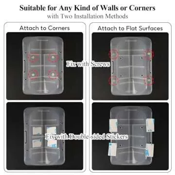 Kingtree Cat Corner Scratcher Self Groomer with Catnip, 2 Pack Softer Cat Face Scratchers Wall Corner Grooming Massage Combs for Long & Short Fur Cats