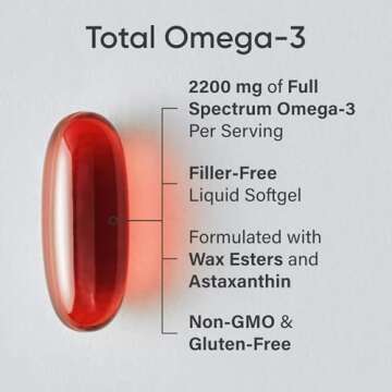 Sports Research Total Omega-3 Fish Oil: Wild Salmon & Krill Oil