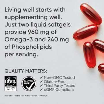 Total Omega-3 Fish Oil from Wild Salmon & Krill Oil