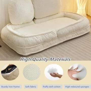 Roockky Convertible Lazy Sofa Bed with 5 Positions