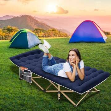 Camping Cot for Easy Travel and Comfortable Sleep