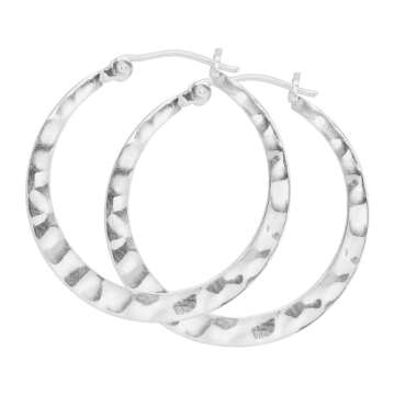 Stylish Silpada .925 Sterling Silver Hoop Earrings