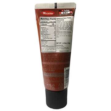 Woomtree Seasoned Soybean Paste (Ssamjang), in Tube, 4.2 oz | Korean Food |