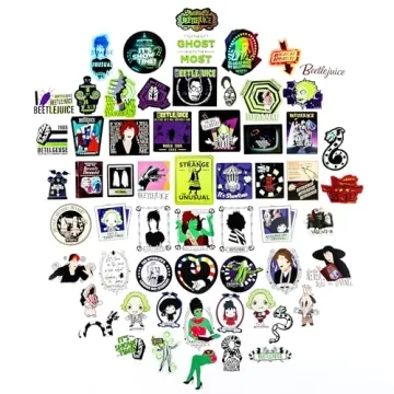 Beetlejuice Sticker Pack - 60 Unique Vinyl Decals