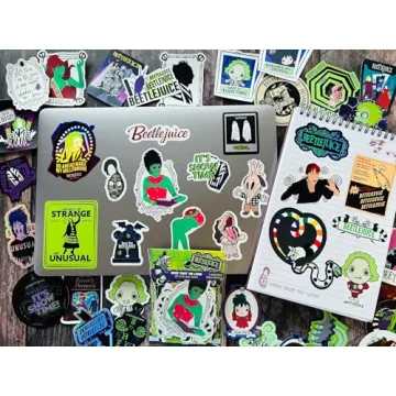 Beetlejuice Sticker Pack - 60 Unique Vinyl Decals