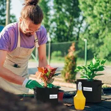 RIBRAM 400G Heavy Duty Mix Garden POTS Premium Non-Woven Felt Fabric 10 Gallons Grow Bags - Your Eco-Friendly Gardening Solution (3 Units/Pkg).