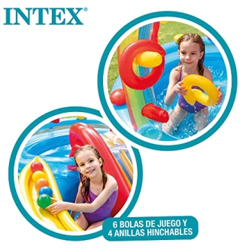Intex Rainbow Slide Inflatable Pool for Summer Fun