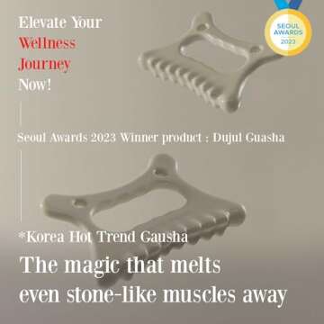 ROSE DE JARDIN Ceramic Gua Sha, Face&Body Guasha, Korean Gausha, Face Lift, Muscle Relief Massage Bo...