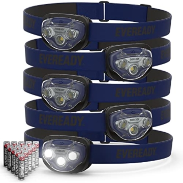 EVEREADY LED Headlamps Pro200 5-Pack - Bright, Reliable Lighting for All Activities