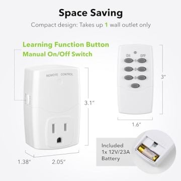 BN-LINK Wireless Remote Control Outlet for Appliances
